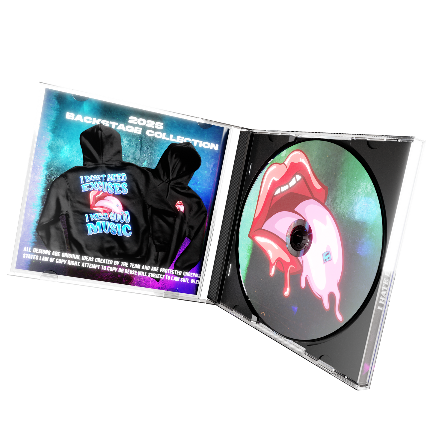 No Excuses, Just Good Music Hoodie