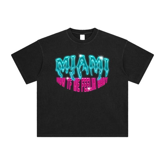 I Hate DJs Club - Miami How TF We Feelin Oversized Tee