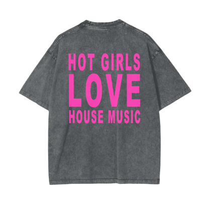 I Hate DJs Club - Hot Girls Love House Music Tee
